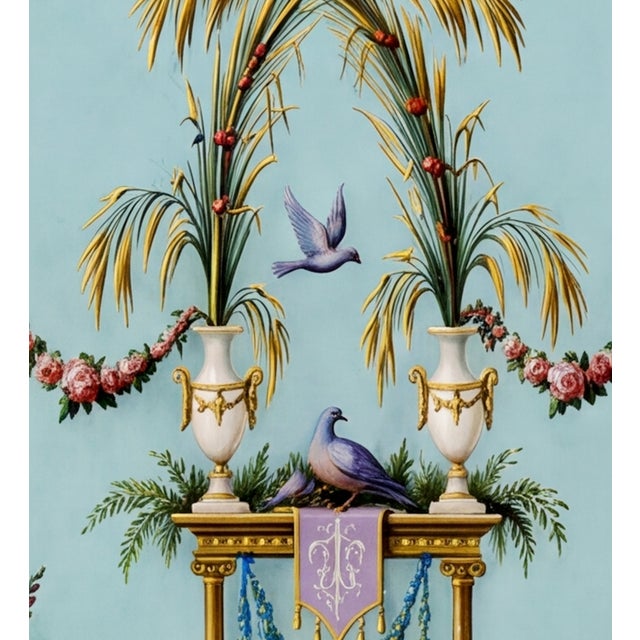 Atelier Aria Lumae Palais De Versailles Arabesque Neoclassical Overdoor Grand Architectural Board Print For Sale - Image 10 of 14