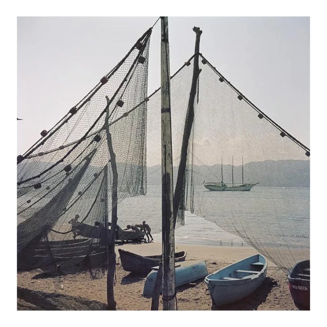 Mexico Fishing Boats, 1952, Limited Estate Stamped, XL Large 2020 For Sale