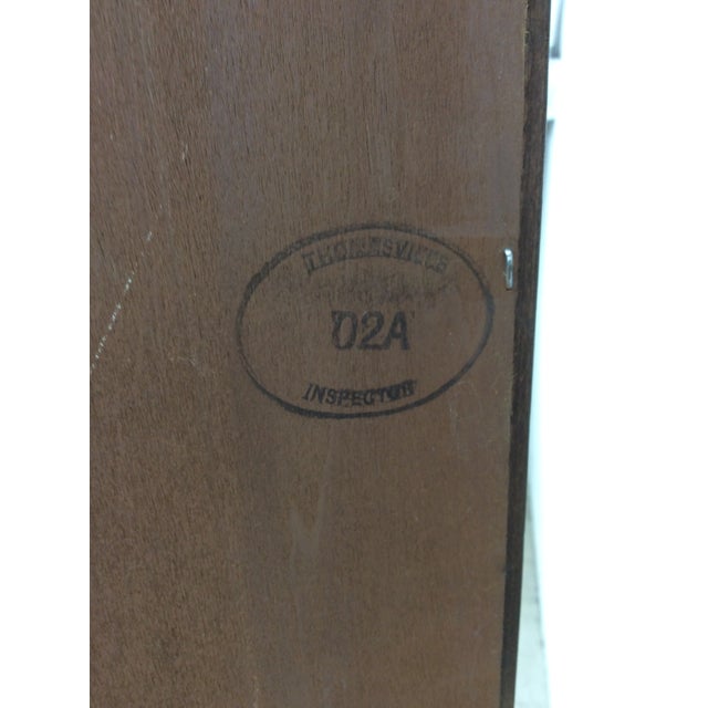Vintage Oak Wall Unit With Brass Hardware by Thomasville For Sale - Image 15 of 18