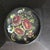 Mexican Wooden Plate with Hand-Painted Floral Design For Sale - Image 5 of 5