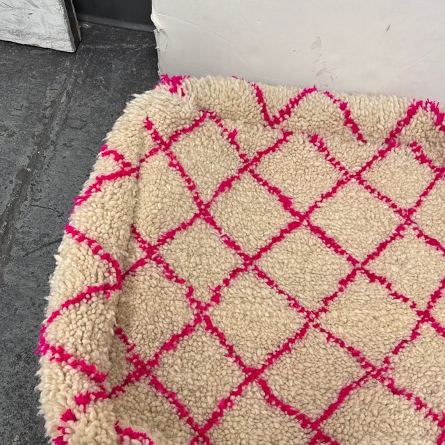 Moroccan Handmade Pouf Cover For Sale - Image 11 of 12