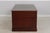 English Mahogany 3 Panel Leather Top Executive Desk For Sale - Image 14 of 16