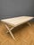 Large Industrial Wood Table with Air-Abrasive Finish, 1950s For Sale - Image 6 of 6