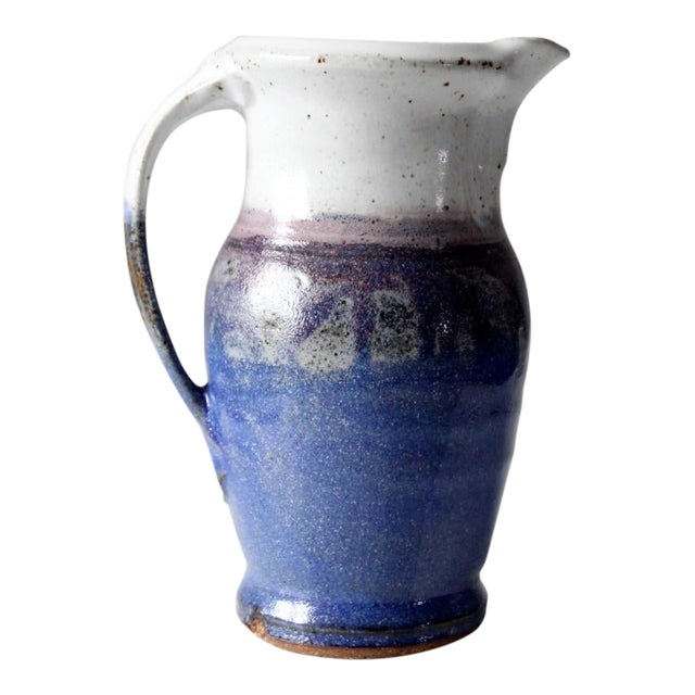Vintage Studio Pottery Pitcher Vase Chairish