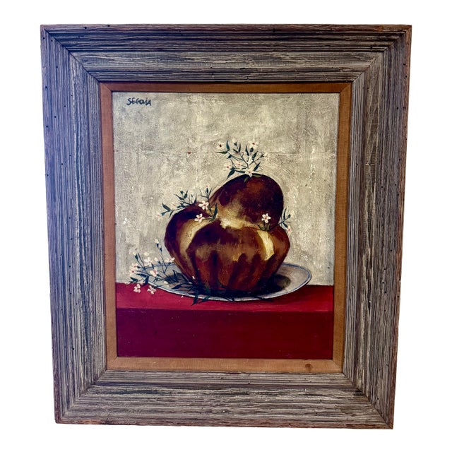 Andres Segovia Argentina (1929-1996) Framed Oil Painting For Sale