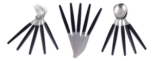 Opus Dinner Cutlery Service for 5 by Tias Eckhoff for Lundtofte, Denmark, 1960s, Set of 15