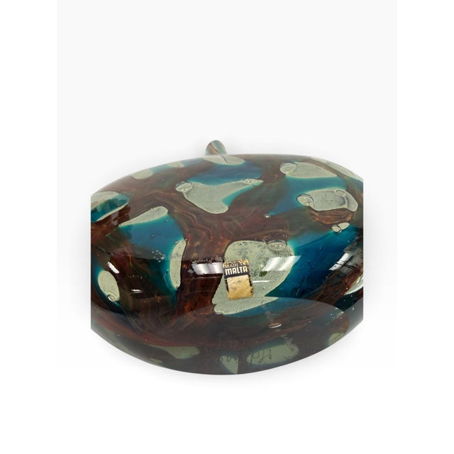 Signed 1959 Mid-Century Kosta Vicke Lindstrand Swedish Art Glass Teardrop Vase For Sale In West Palm - Image 6 of 9