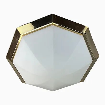 Mid-Century Space Age Ceiling Lamp in Glass from Limburg Glashütte, 1960s or 1970s For Sale