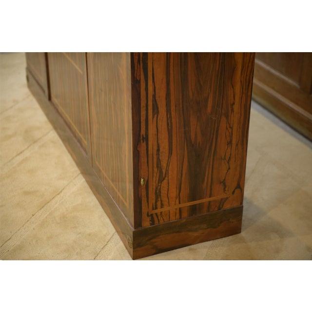 Wood Neo-Classical Art Deco Wardrobe in Ebony Veneer, 1930s For Sale - Image 7 of 15