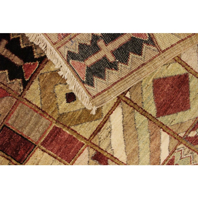 Beige Boho Chic Gabbeh Beige/Red Wool Rug - 3'0'' X 5'2'' For Sale - Image 8 of 10