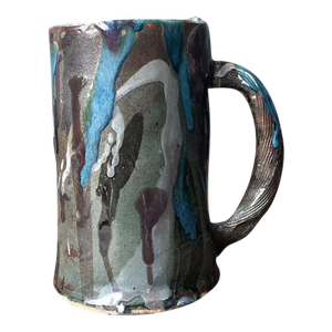 Vintage Original Studio Pottery Drip Glaze Vase