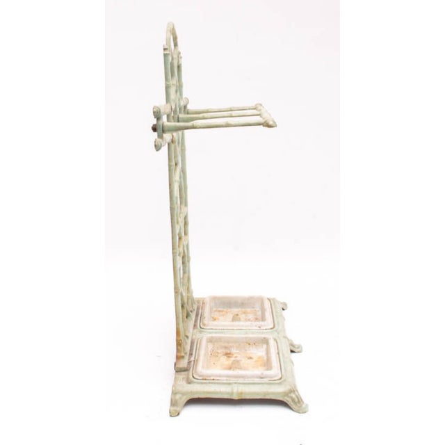 1910s Edwardian Cast Iron Umbrella Stand For Sale - Image 4 of 5