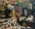 Oliver Foss, Expressionist Oil Painting Paris Scene View Architectural Visionism Olivier Foss For Sale - Image 12 of 13