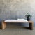 58" W x 16.25" H x 16" D (18" seat height) The Casi Sheep Bench is a refined blend of natural materials and sculptural...