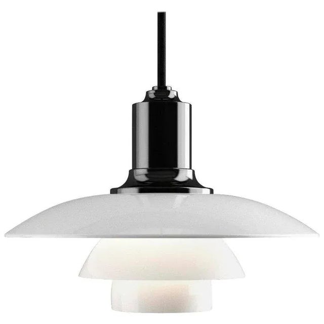 Louis Poulsen Poul Henningsen Ph 2/1 Brass & Glass Pendant for Louis Poulsen For Sale - Image 4 of 8