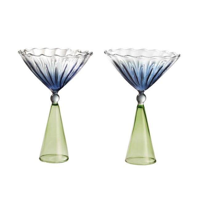 Calypso Martini Set by Serena Confalonieri, Set of 2 For Sale - Image 4 of 4