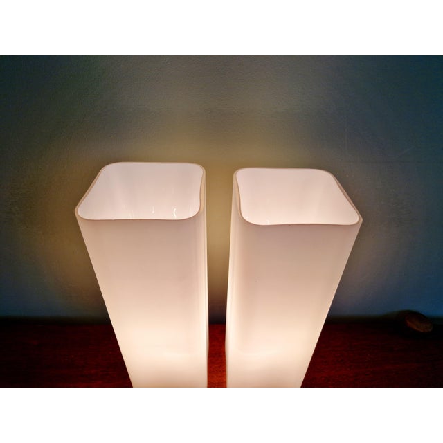 Teak and Satin White Opaline Wall Lights by Louis Kalff for Philips, 1960s, Set of 2 For Sale - Image 14 of 17