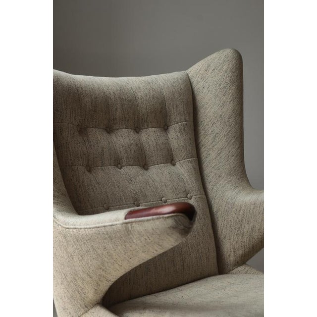 Set of Papa Bear AP-19 Chair and Ottoman in Teak attributed to Hans J. Wegner for S.P. Stolen, Denmark, 1950s For Sale - Image 3 of 18