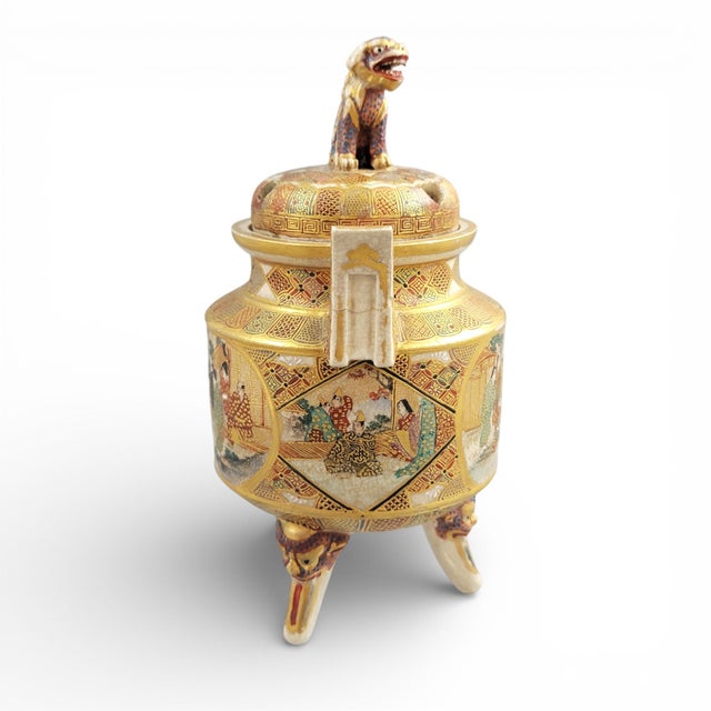 Meiji Satsuma Koro by Shunzan with Shi-Shi Final, 1890s For Sale - Image 6 of 17