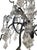 Elegant Italian Rock Crystal & Black Metal Chandelier. 20th Century. For Sale - Image 9 of 11