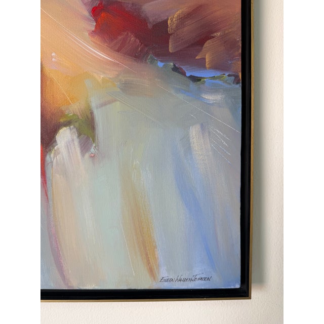 Eileen Walden Johnson Contemporary Expressionist Abstract Acrylic Painting on Canvas, Metal Framed For Sale In Miami - Image 6 of 12