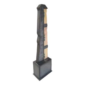 Stainless / Onyx / Glass Post Modern Sculpture