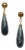 Faceted Labradorite Dangle Drop Earrings With 18k Gold For Sale