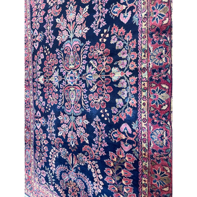 Traditional Antique Persian Mohajeran Sarouk Rug For Sale - Image 3 of 9