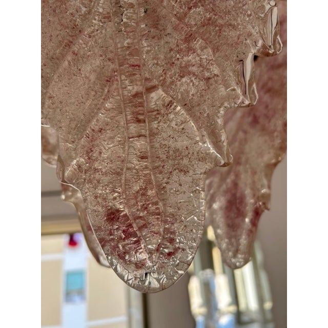 Murano Rose Bud Chandelier, 1980s For Sale - Image 9 of 11