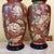 Vintage Burgundy Floral Chinoiserie Ceramic Ginger Jar Table Lamps With Shades - Pair For Sale - Image 16 of 18