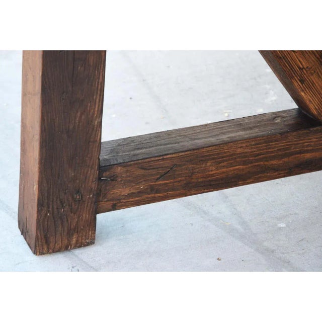 Round Dining Table in Reclaimed Pine by Petersen Antiques Chairish