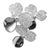 Tiffany & Co. Paper Flowers Platinum Diamond Large Ring, size 5.25 For Sale