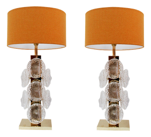 Table Lamps in Murano Glass, Italy, Set of 2
