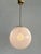 Vintage Brass Pendant with Murano Tessuto Glass Sphere from Venini, 1970s For Sale - Image 11 of 16