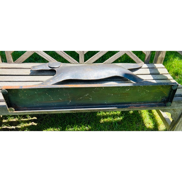 Vintage Hand Wrought Iton Dog For Sale - Image 4 of 9