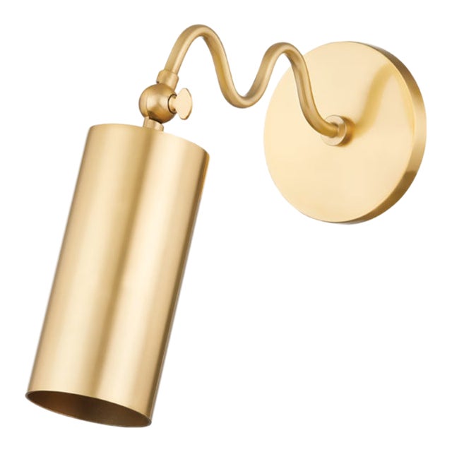 Mitzi Bea 1-Light Wall Sconce, Aged Brass For Sale