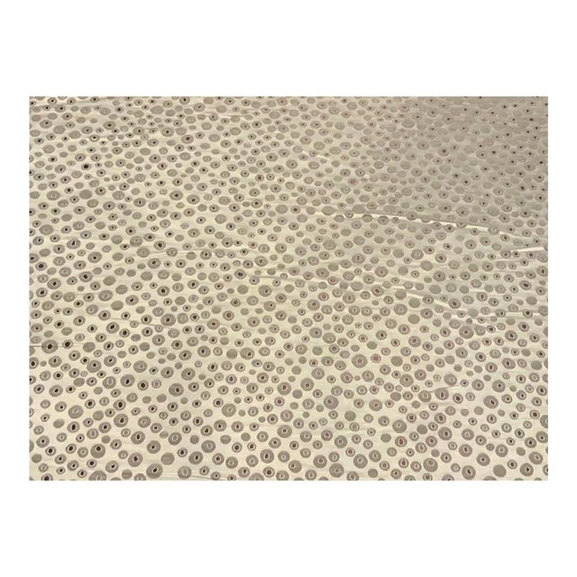 Caracole Caracole Abstract Geometric Lavender Grey and Aubergine Sateen Designer Fabric - 26 Yards For Sale - Image 4 of 4