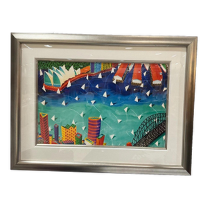 Ian Tremewen-"Sydney Sails Signed Lithograph 108/195