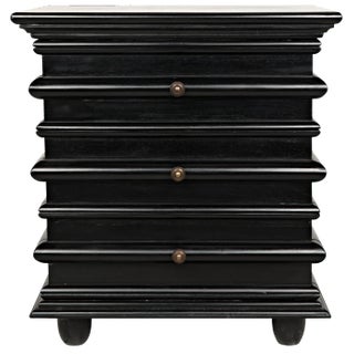 NOIR Ascona Side Table, Hand Rubbed Black For Sale