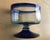 Rustic Mexican Cobalt Blue Stemmed Glasses - Set of 7 For Sale - Image 3 of 10