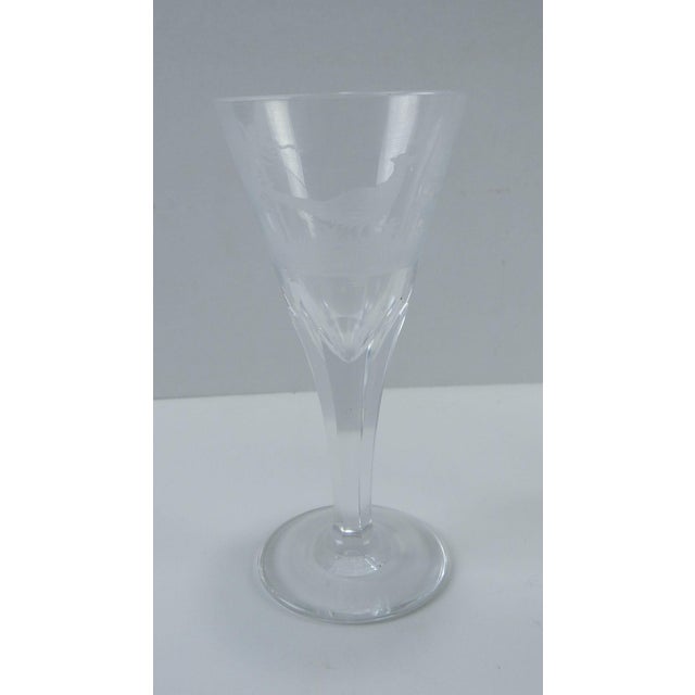 Etched Wildlife Sherry Glasses Set of 12 Chairish