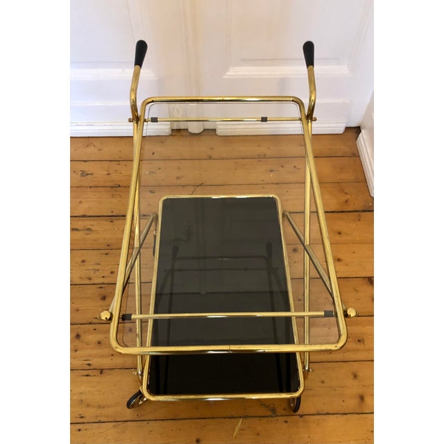 Metal Art Deco Serving Trolley, 1960s For Sale - Image 7 of 11