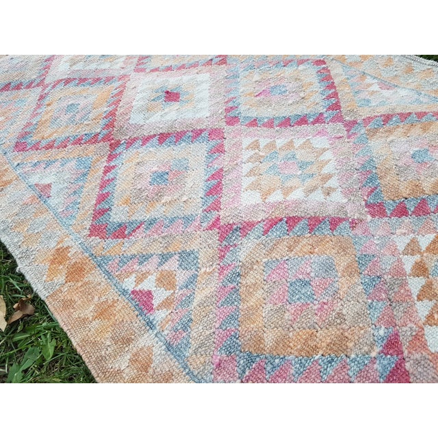 Kilim Runner Herki Short Vintagewash 2'8" X 9'10" For Sale - Image 9 of 12