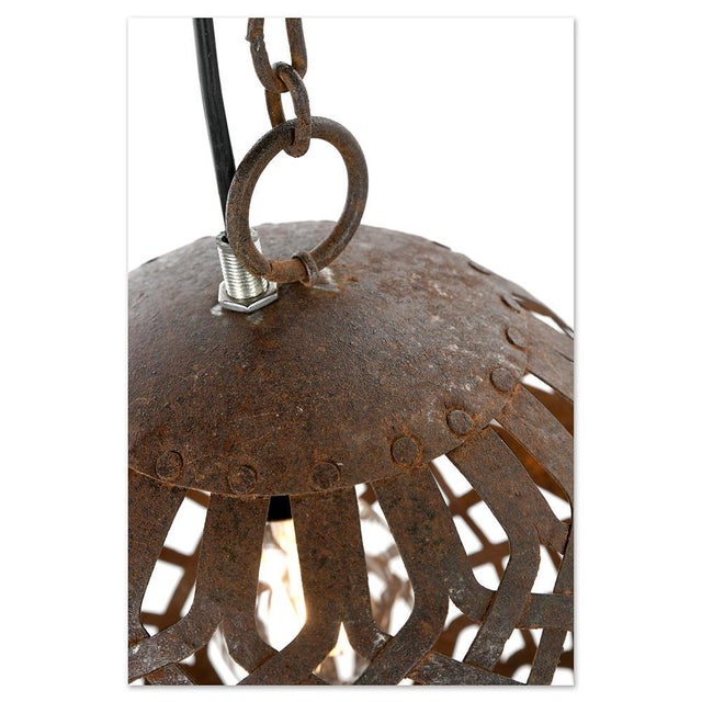 Metal Ball Pendant Light For Sale - Image 6 of 8