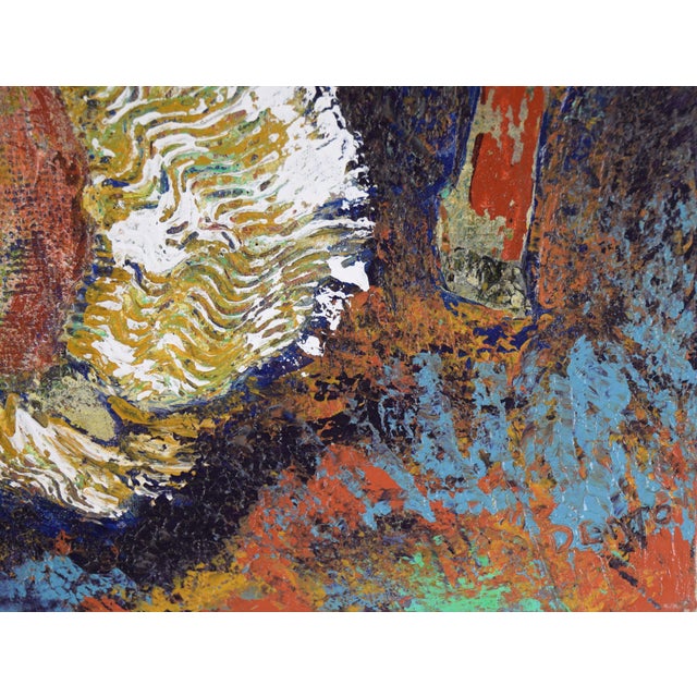 Contemporary "Carousel" Abstracted Horses With Texture in Acrylic on Canvas by Marion J Denton For Sale - Image 3 of 10