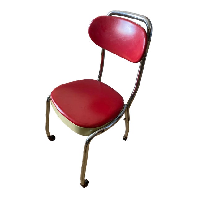 An extremely rare early-mid century Westinghouse chair designed for an operator of a mangle ironer machine, with...