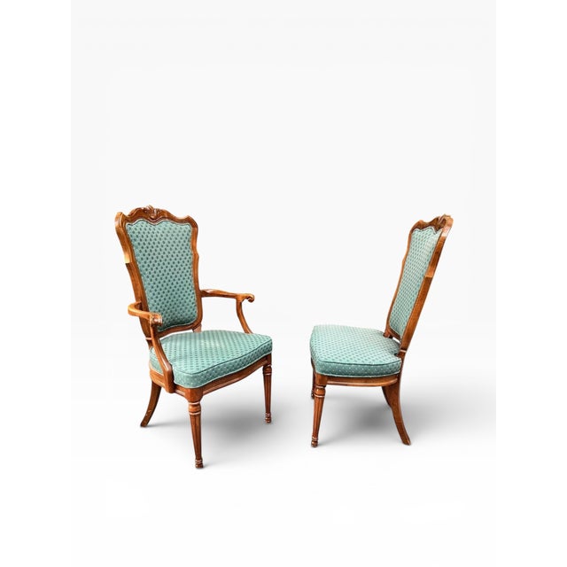 1980s White Furniture Co. Green Dining Chairs - Set of 8 For Sale In Boston - Image 6 of 12