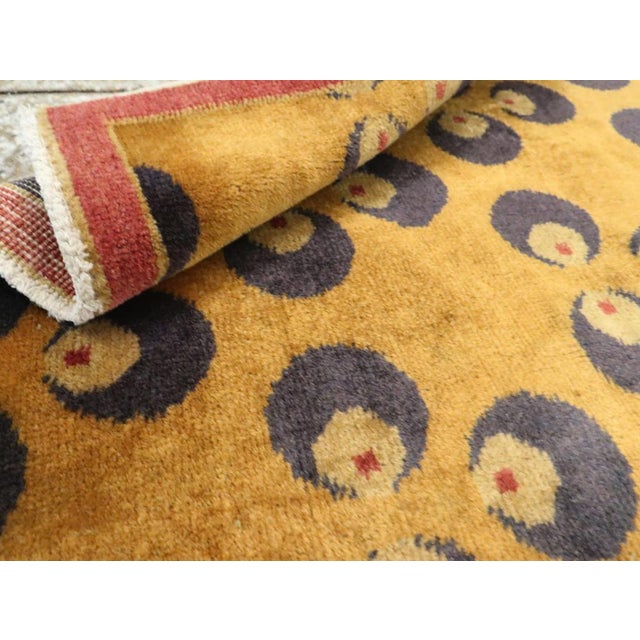 Textile Galerie Shabab Collection Mid-20th Century Turkish Art Deco Throw Rug For Sale - Image 7 of 7