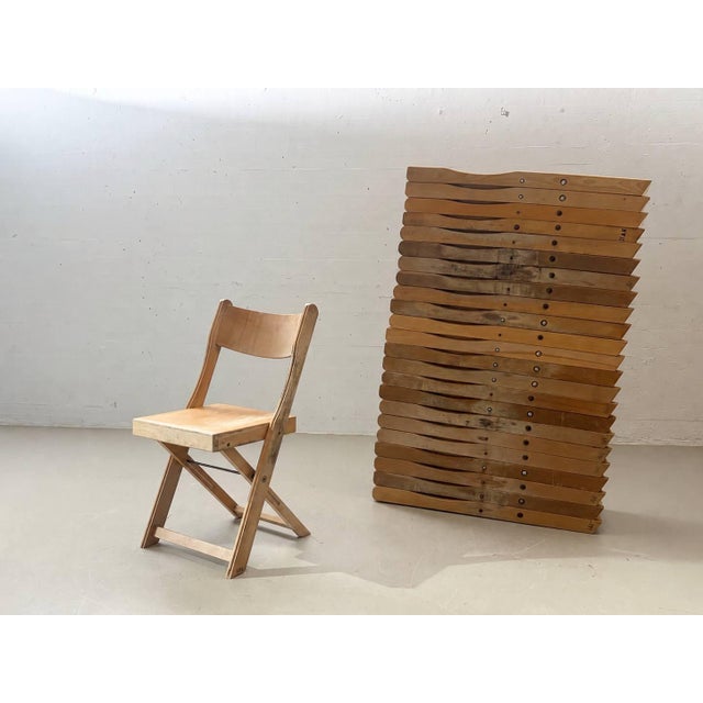 Folding Chairs in Beech Wood, Switzerland, 1990s For Sale - Image 5 of 18