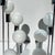 Stunning pair of Robert Sonneman cascading table lamps. These lamps have large, space age style bulbs and cascade down in...